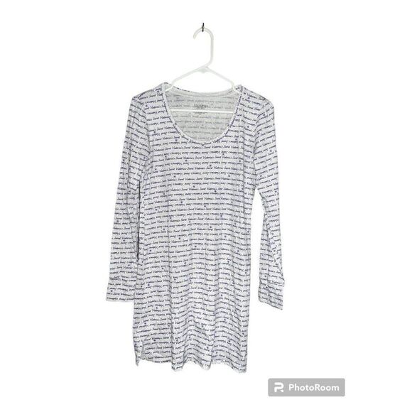 Victorias Secret Graphic Script Nightshirt - Picture 1 of 5